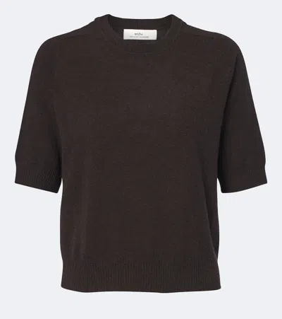 Arch4 Evie Cashmere Sweater In Brown