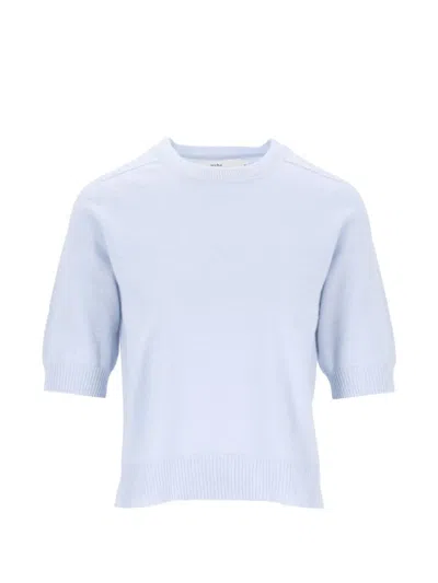 Arch4 Evie Short-sleeve Sweater In Blue