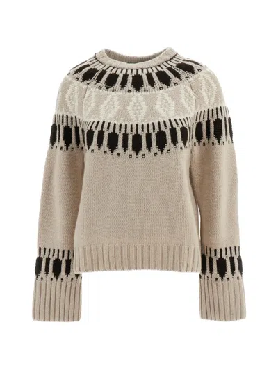 Arch4 Fair Isle Cashmere Sweater In Neutral