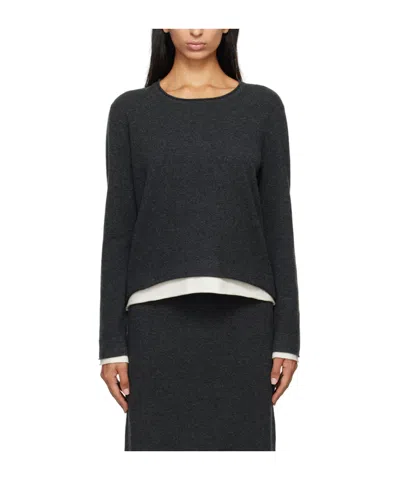 Arch4 Gray Finley Sweater In Charcoal