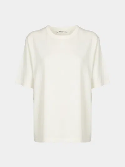 Arch4 Golden Baby Goat Cashmere Oversized T-shirt Size: M