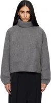 Arch4 Gray Delphine Chunky Turtleneck In Gray