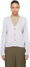 Arch4 Gray Janelle Cardigan In Snow Melt