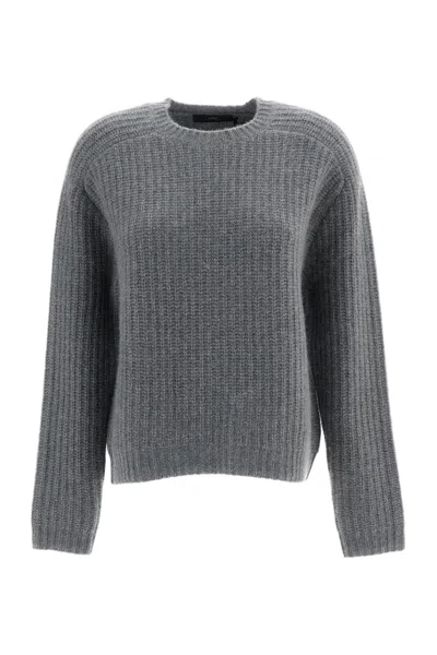 Arch4 Grey Nisha Boxy Cashmere Crewneck Sweater