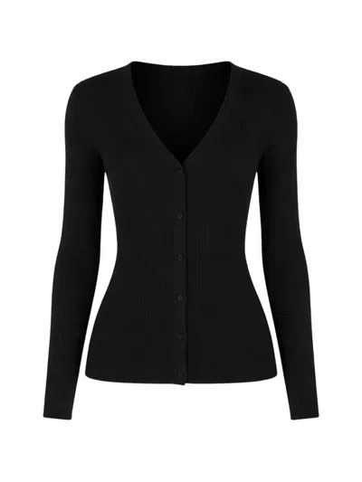 Arch4 Halden V-neck Buttoned Cardigan In Black