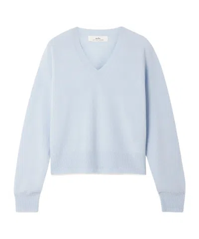 Arch4 Holyhead Organic Cashmere Sweater In Blue