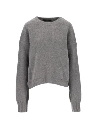Arch4 Ivy Crew-neck Sweater In Gray