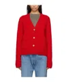 Arch4 Red Janelle Cardigan In Red