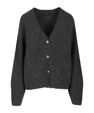 Arch4 Janelle V-neck Cardigan In Gray