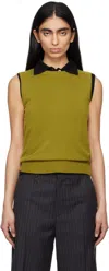 Arch4 Khaki Alessandra Vest In Caper Green