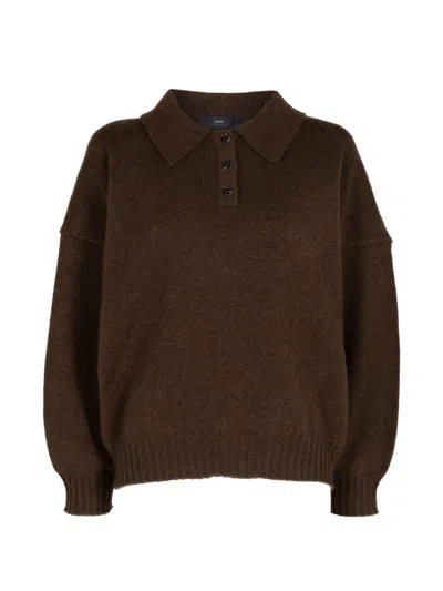 Arch4 King's Road Polo Top In Brown
