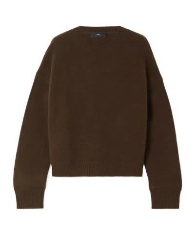 Arch4 Knitted Cashmere Sweater In Brown