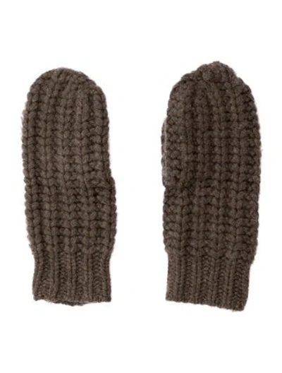 Pre-owned Arch4 Knitted Hand Gloves In Brown