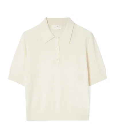 Arch4 Lapel Sweater In White