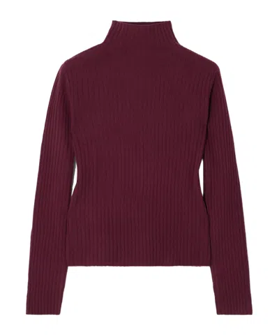 Arch4 Ariana Ribbed Cashmere Turtleneck Sweater In Brown