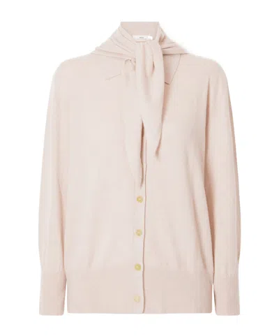 Arch4 Scarf-detailed Cashmere Sweater In Neutral