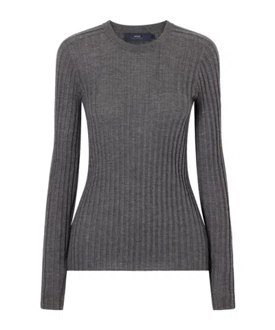 Arch4 Ribbed Cashmere Sweater In Gray