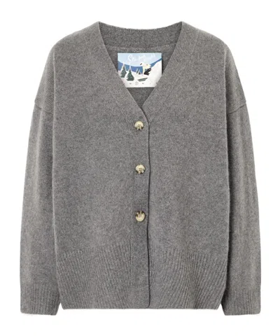 Arch4 Elward Cashmere Cardigan In Gray