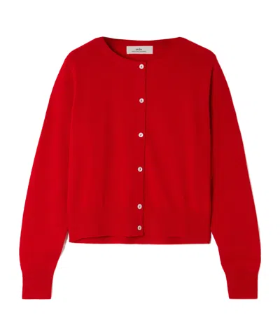 Arch4 Long-sleeved Cardigan In Red