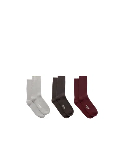Arch4 Lucia 3-pair Ribbed Cashmere Socks In Multi