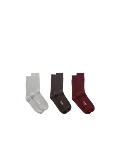Arch4 Lucia 3-pair Ribbed Cashmere Socks In Gold