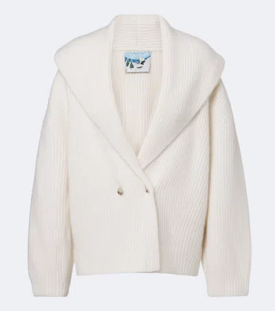 Arch4 Lucille Ribbed-knit Cashmere Cardigan In Multi