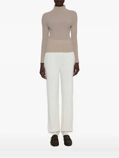 Arch4 Mock Neck T-shirt In White