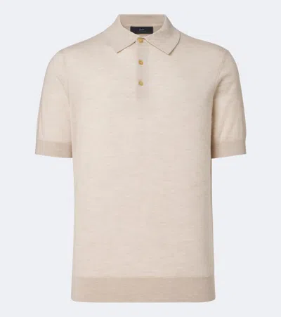Arch4 Mr Ascot Cashmere Polo Shirt In Neutral
