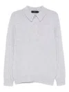 Arch4 Mr. Bessi Cashmere Polo Shirt In Gray