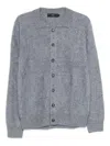 Arch4 Mr Brown Button-down Collared Cardigan In Gray