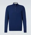 Arch4 Mr Fenchurch Cashmere Half-zip Sweater In Blue
