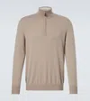 Arch4 Mr Fenchurch Cashmere Half-zip Sweater In Neutral