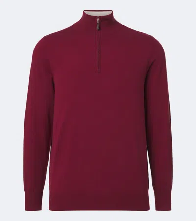 Arch4 Mr Fenchurch Cashmere Half-zip Sweater In White