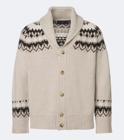 Arch4 Mr Frostvale Fair Isle Cashmere Cardigan In Neutral