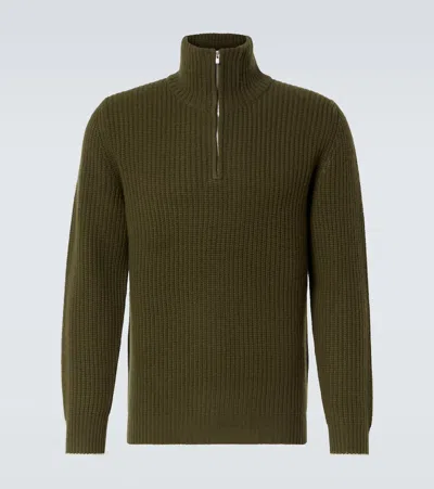 Arch4 Mr Millie Cashmere Cardigan In Dark Olive