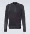 Arch4 Mr Oliver Cashmere Polo Sweater In Blue