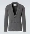 Arch4 Mr Poole Wool And Cashmere Cardigan In Granite Marl