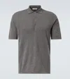 Arch4 Mr Rochester Cashmere Polo Sweater In Granite Marl