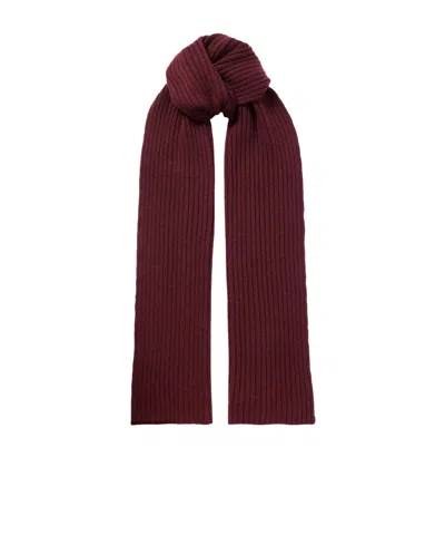 Arch4 Nancy Ribbed Cashmere Scarf In Burgundy