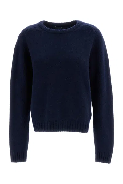 Arch4 Navy Limerick Heavyweight Chunky-knit Cashmere Sweater In Blue