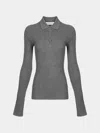 Arch4 Nightingale Baby Goat Cashmere Long-sleeved Polo Top Size: L