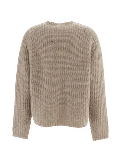 Arch4 Nisha Ribbed-knit Cashmere Sweater In Neutral