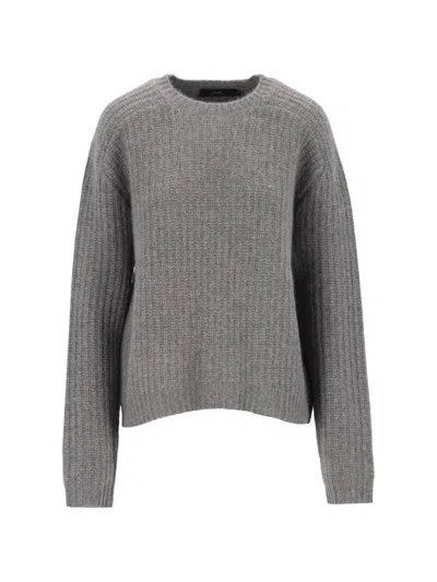 Arch4 Nisha Waffle-knit Sweater In Gray