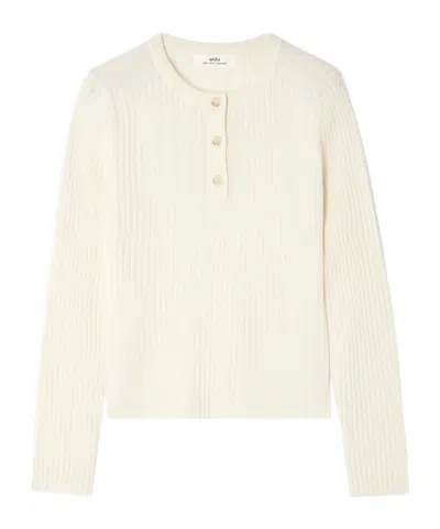 Arch4 Noa Ribbed Cashmere Sweater In White