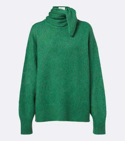 Arch4 Pavilion Cashmere And Silk Sweater In Green