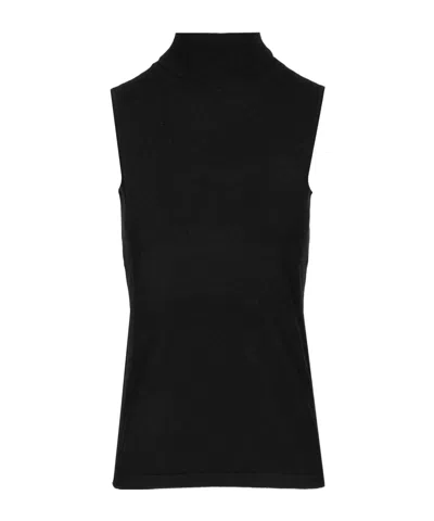 Arch4 Poppy Sleeveless Turtleneck Knitwear In Black