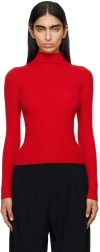 Arch4 Red Ariana Turtleneck In Postbox Red