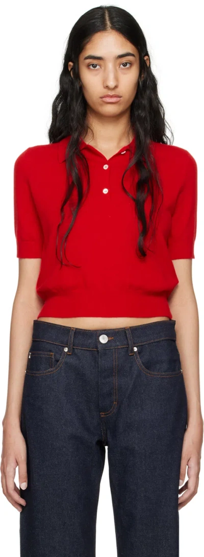 Arch4 Red Caitlin Polo In Postbox Red