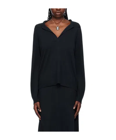 Arch4 Rib Knitted Sweater In Black