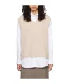 Arch4 Beige Amelia Vest In Nude